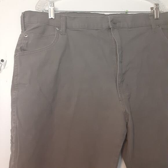 Dickies Work Pants 42x30 Mens Gray Workwear Adult Stretch Cotton Blend - Picture 2 of 9